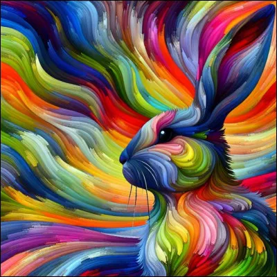 Quels animaux accompagnent le lapin dans une fable de La Fontaine ?