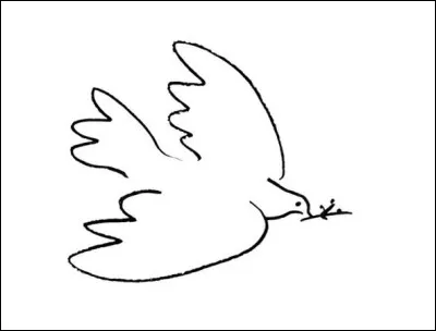 Quel peintre cubiste est l'auteur de ce dessin ''La Colombe de la paix ''