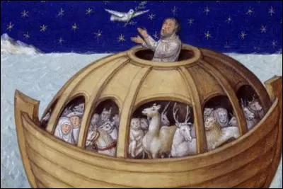 Que portait la colombe dans son bec après le Déluge, signifiant ainsi que le Terre était redevenue habitable ?