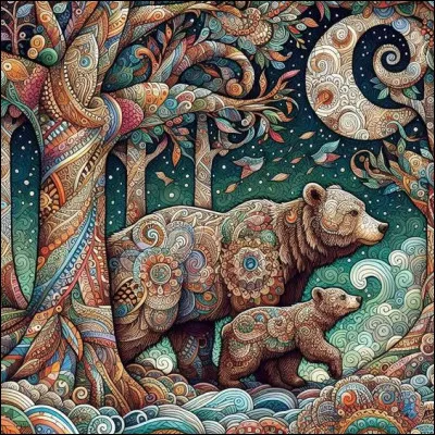 Dans le film de Jean-jacques Annaud "L'Ours" comment l'ours solitaire fait-il la connaissance de l'ourson orphelin ?