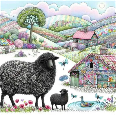 Où peut-on trouver des moutons noirs ?