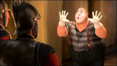 Un brigand avec maquillage rencontré par Flynn et Raiponce...