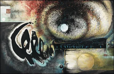 Qui a peint cette toile abstraite dont je ne connais hélas pas le titre ?