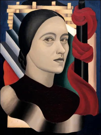 Qui a peint Autoportrait au drapeau rouge ?