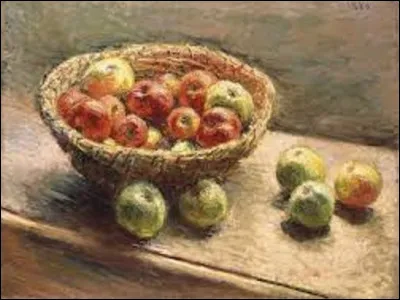 On reste un intant dans l'impressionnisme. Quel artiste a exécuté, en 1880, cette toile nommée ''Un bol de pommes'' ?