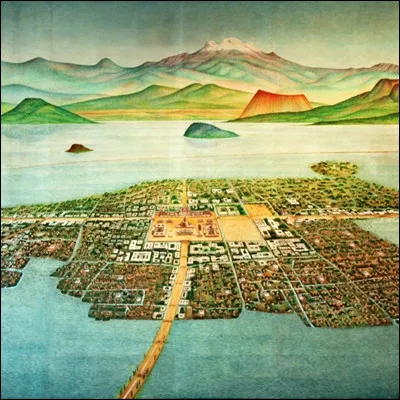 Quel empire mésoaméricain, dont la langue était le nahuatl, avait pour capitale Tenochtitlan ?
