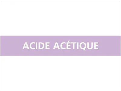 L'acide ac&eacute;tique est le composant principal de quel liquide alimentaire ?