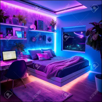 As-tu des LED comme sur l'image dans ta chambre ?
