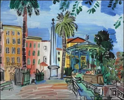 Quel est ce peintre qui a immortalisé "La place d'Hyères" ?