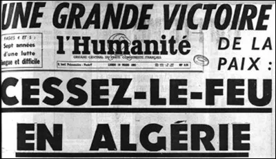 Dans quelle ville ont été signés les accords mettant fin à la guerre d'Algérie le 18 mars 1962 ?