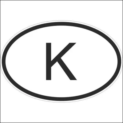 La lettre ''K'' est le sigle distinctif des automobiles venant de quel pays ?