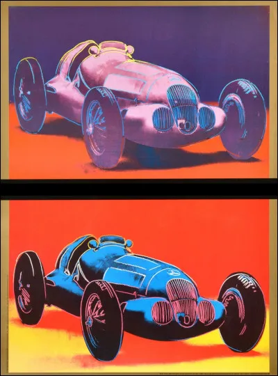 Qui a réalisé cette affiche pour les voitures Mercedes Benz ?