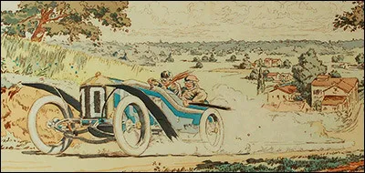 Quel couple d'artistes a réalisé cette lithographie rehaussée de gouache ?