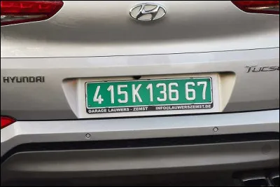 Les plaques immatriculations vertes sont attribuées à quels véhicules ?