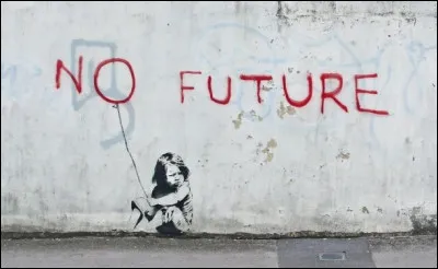 Qui est l'auteur de cette peinture murale ''No future'' ?