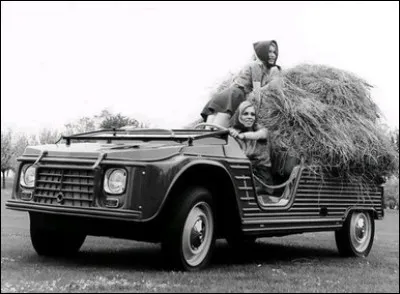 Quelle est cette auto de loisir qui peut servir de plateau pour le foin ?