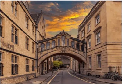 Dans quelle ville britannique du comté de l'Oxfordshire se situe ce célèbre pont ?