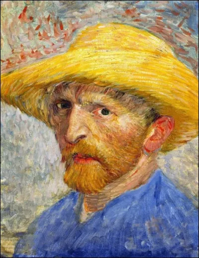 Qui a fait son autoportrait avec un chapeau de paille ?