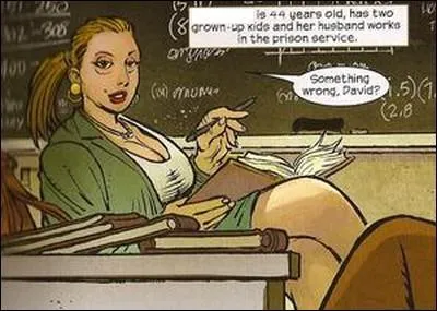 Quel est le nom, similaire  celui d'un acteur, de la prof sur qui fantasme Dave 'Kick-Ass' Lizewski ?