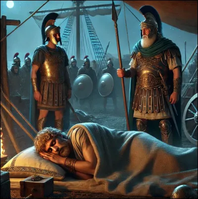Agamemnon trouva Nestor endormi à côté de son navire avec son armure et ses armes autour de lui. Agamemnon expliqua qu'il ne pouvait pas dormir et craignait une attaque nocturne. Que suggéra alors Nestor pour apaiser les craintes d'Agamemnon ?
