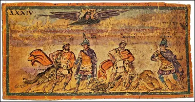 Dolon se prépara en prenant un arc et partit vers le camp grec.
Cependant, Ulysse et Diomède, en jouant les morts parmi les cadavres sur le champ de bataille, l'aperçurent lorsqu'il sortit du camp troyen. Que fit Dolon lorsqu'il se sentit en danger ?