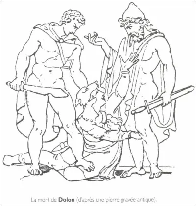 Après avoir révélé ces informations, quel sort Dolon subit-il ?