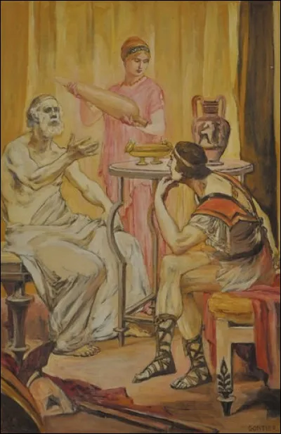 Pendant ce temps, Achille, voyant Nestor revenir du combat avec le médecin blessé, Makhaôn, envoya Patrocle confirmer l'identité du blessé. Patrocle trouva Nestor et Makhaôn buvant une potion préparée par Hékamidè. Nestor retint Patrocle et lui raconta une histoire de ses jours de gloire passés, où il avait mené des combats héroïques contre les Épéens. Quelle était la morale de l'histoire de Nestor ?