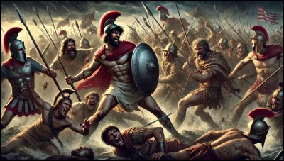 Se retrouvant seul face aux Troyens, Ulysse combattit avec bravoure. Comment Ulysse fut-il blessé durant ce combat acharné ?