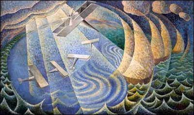 Qui a peint Lac des voiles d'avion ?