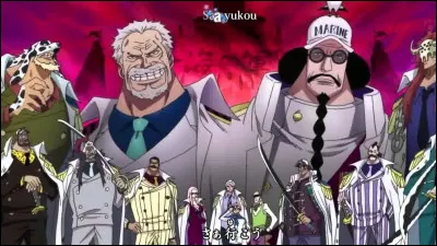 Quels sont les trois amiraux ?