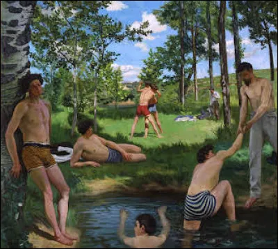 Ce tableau s'intitule "Scène d'été" (ou Les baigneurs). Qui en est l'auteur ?