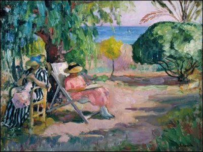 Qui a immortalisé ce "Jour d'été dans un jardin à la mer" ?