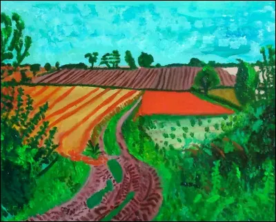 On continue notre promenade avec ce "Chemin de campagne". Qui nous offre ce paysage ?