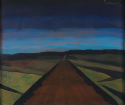 Qui a représenté ce "Chemin au crépuscule" ?