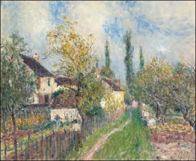 Qui a représenté "Un sentier aux Sablons" ?