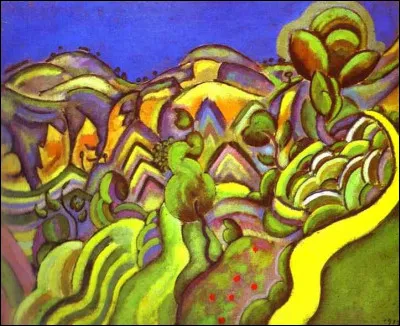 On termine avec une toile très colorée, il s'agit du "Sentier - Ciurana". Par quel artiste ?