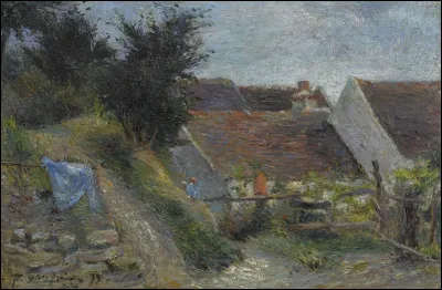 À qui appartient ce tableau intitulé "Chemin de village, la sente du père Dupin" ?