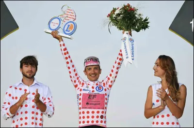 Quel coureur équatorien a remporté le classement du maillot à pois de meilleur grimpeur ?
