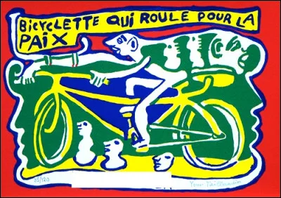 Qui a peint Bicyclette qui roule pour la paix ?
