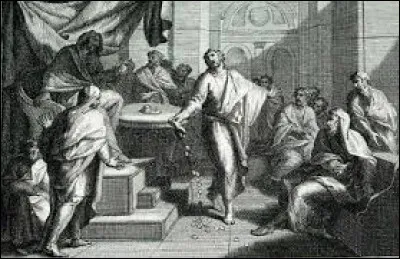 Pris de remord, que fait Judas avec les 30 deniers d'argent de sa trahison ?