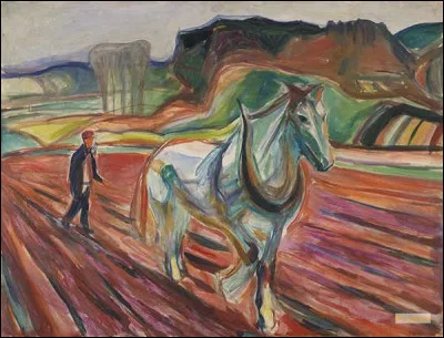 Qui a peint Homme labourant avec un cheval ?