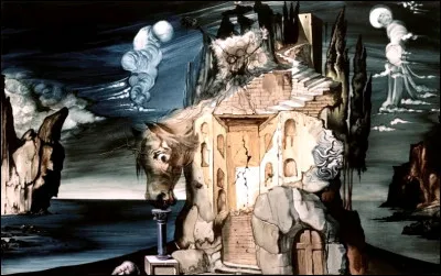 Qui a peint ce projet de décor de scène, pour le spectacle Tristan fou ?