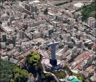 Voici une vue sur la ville de Rio de Janeiro et une grande statue sur une montagne. Quel est le nom de ce monument ?
