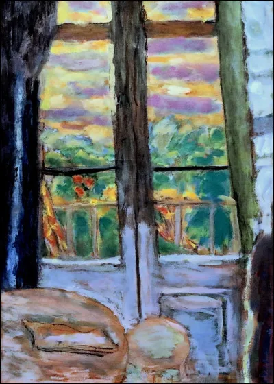Qui a peint "Paris, intérieur à la fenêtre" ?