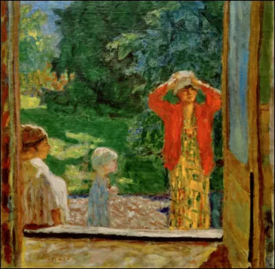 Sa toile s'intitule "Devant la fenêtre" :
