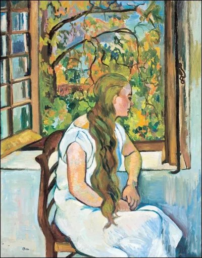 Qui a représenté "Germaine Huter à sa fenêtre" ?