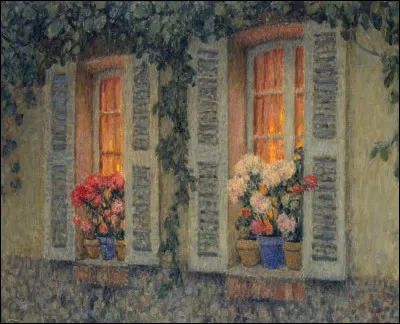 Qui a représenté ces "Fenêtres au crépuscule" ?