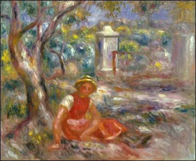 La toile s'intitule "Fille à la porte". Qui en est l'auteur ?