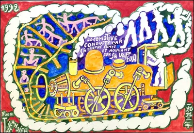 Qui a peint Teuf teuf, locomotive conduite par sa propre fumée ?