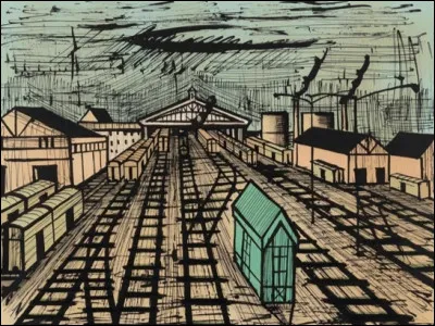 Qui a peint La Gare de trains ?